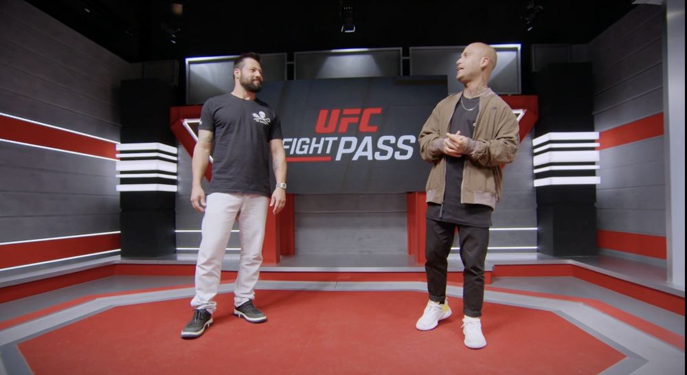 Marcelo on the UFC Fight Pass set